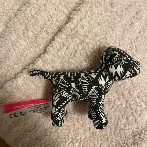 PINK Victoria's Secret | Accessories | Rare Pink Aztec Dog Mini | Poshmark